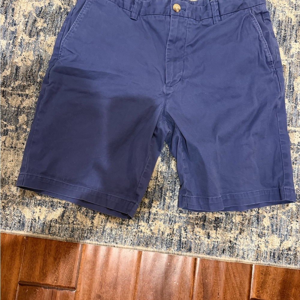 Vineyard Vines Blue Flat Front Chino Shorts